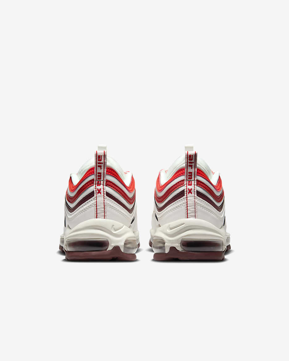 Nike air max 97 mens shops white red